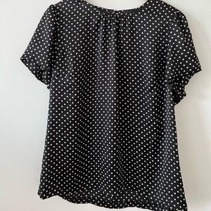 Silky Polka Dot Blouse